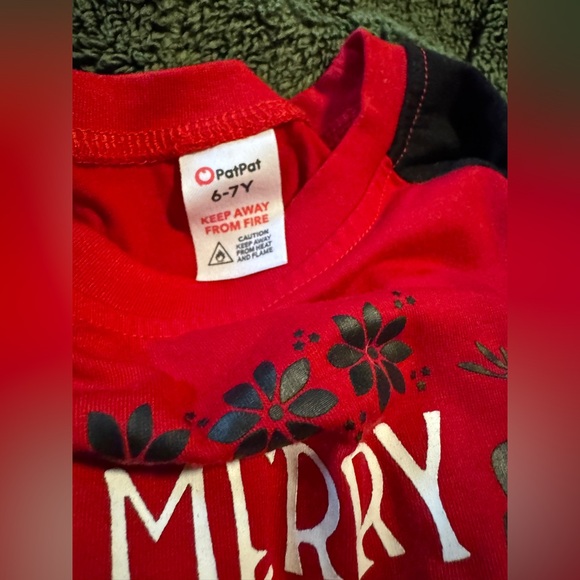 PatPat toddler Christmas Filthy Animal pjs 6-7 years - Picture 2 of 2